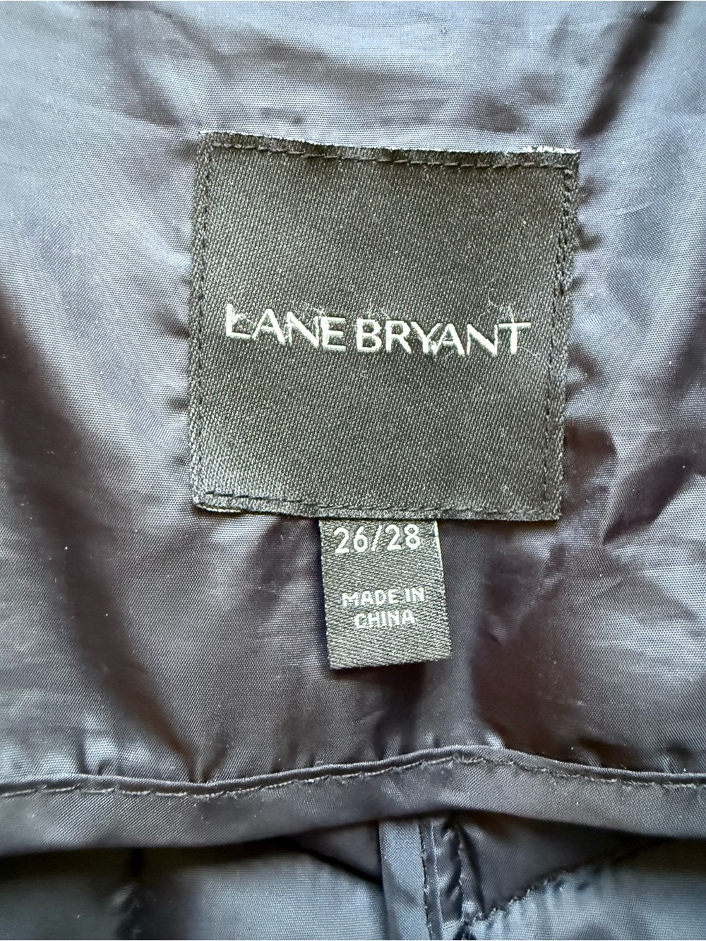 Lane Bryant Black Quilted Hooded Puffer Coat with Gold Hardware - 26/28 - Picture 6 of 13